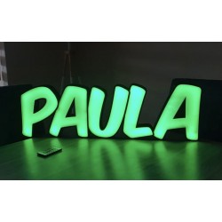 Letrero luminoso personalizado